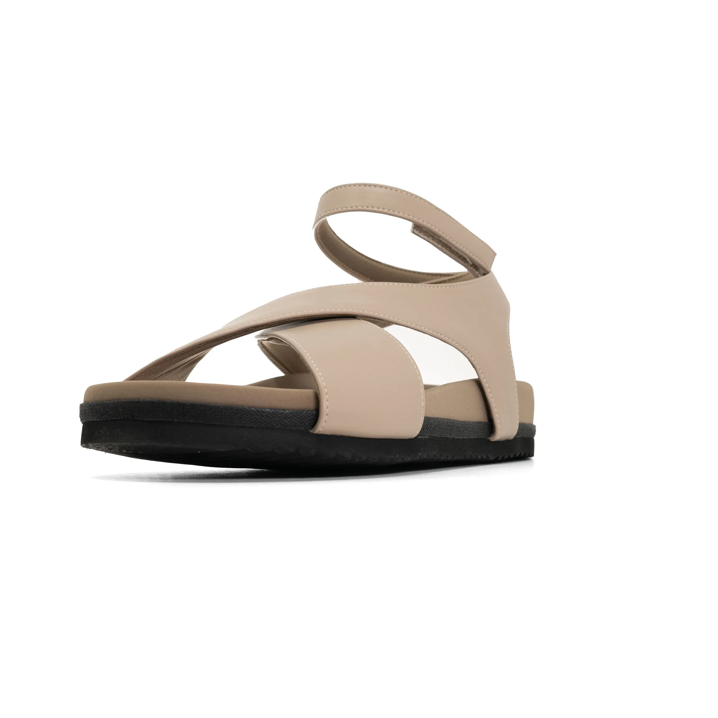 ROAM CROSSOVER SANDAL OYSTER VEGAN LEATHER