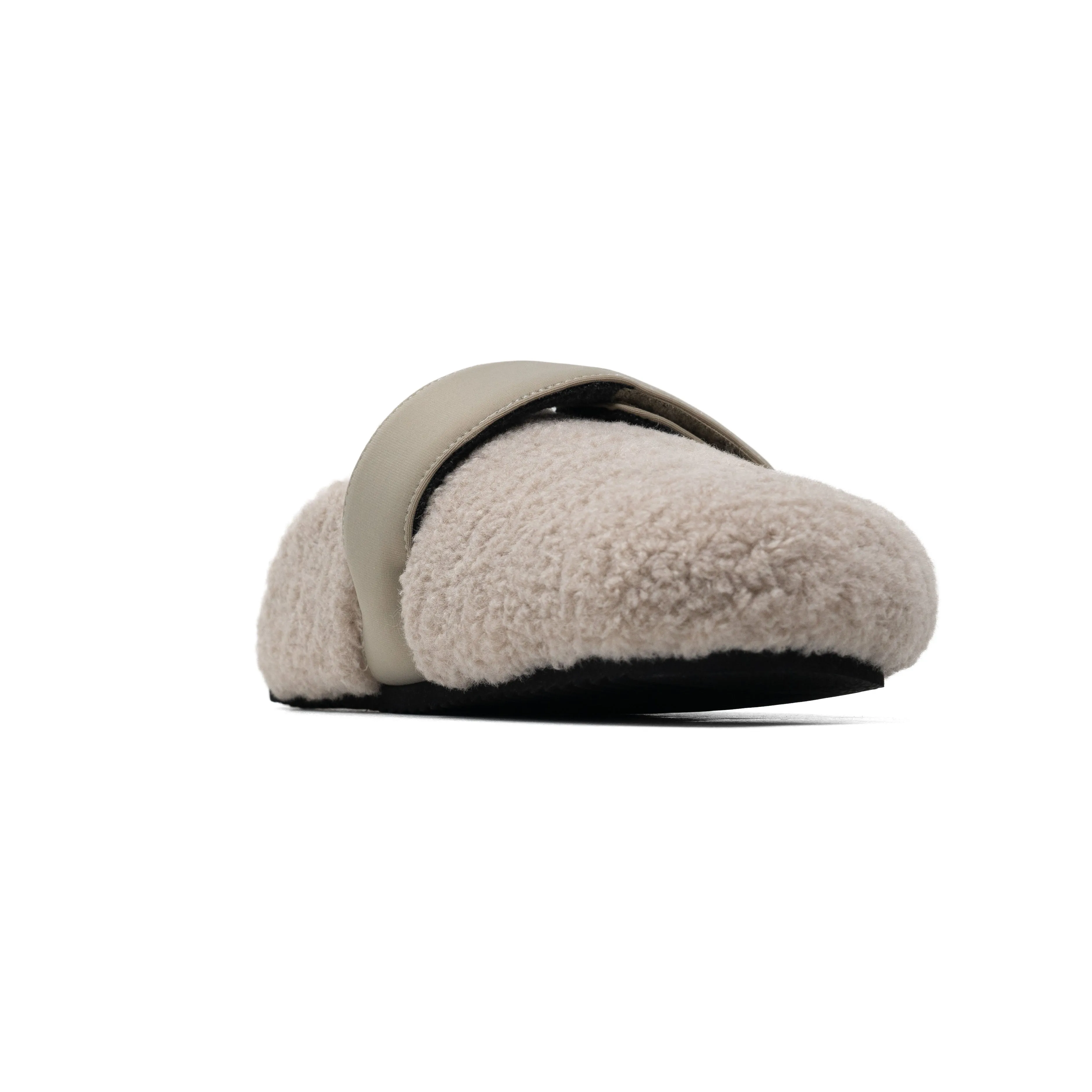 ROAM FUZZY LOAFER MULE CEMENT FAUX SHEARLING