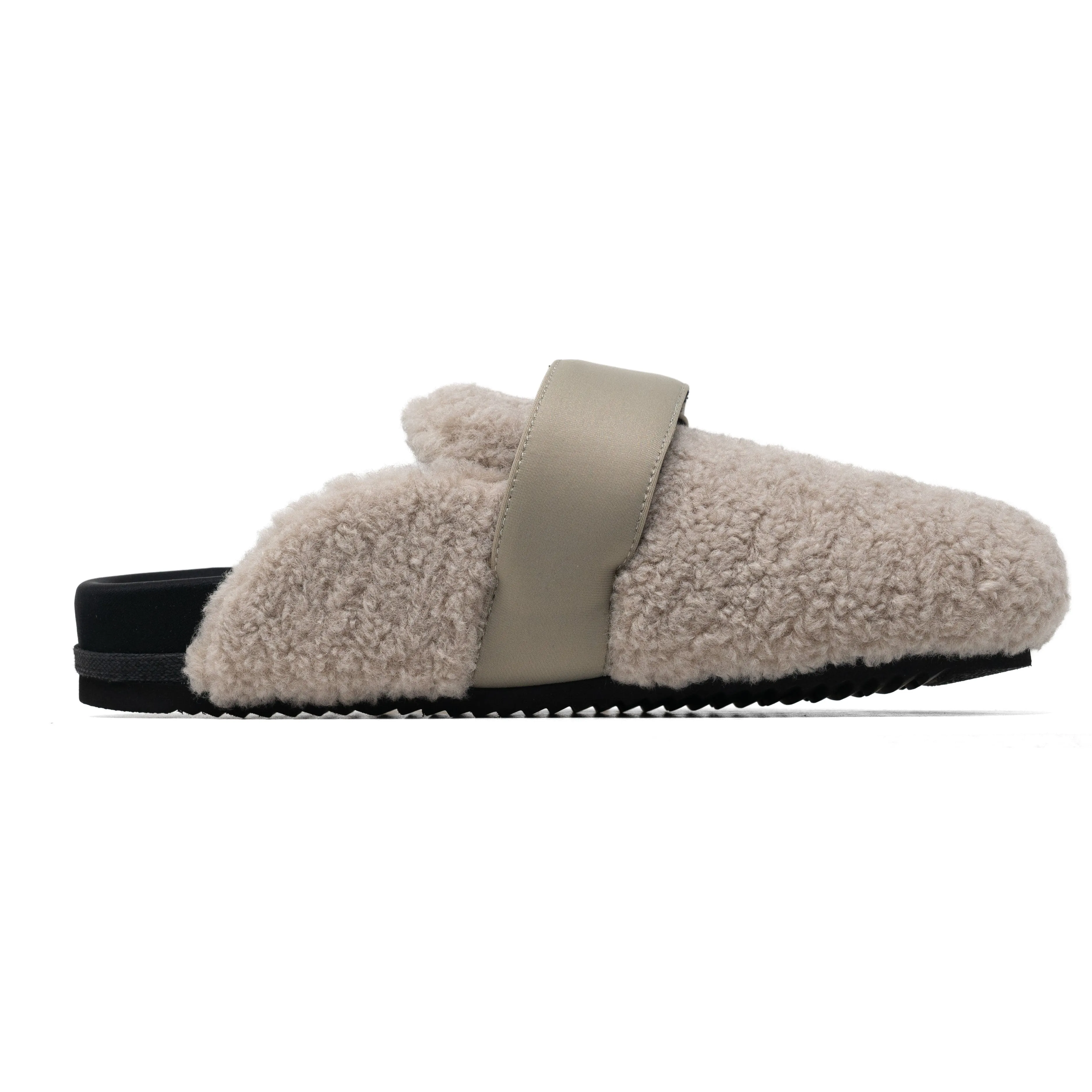 ROAM FUZZY LOAFER MULE CEMENT FAUX SHEARLING