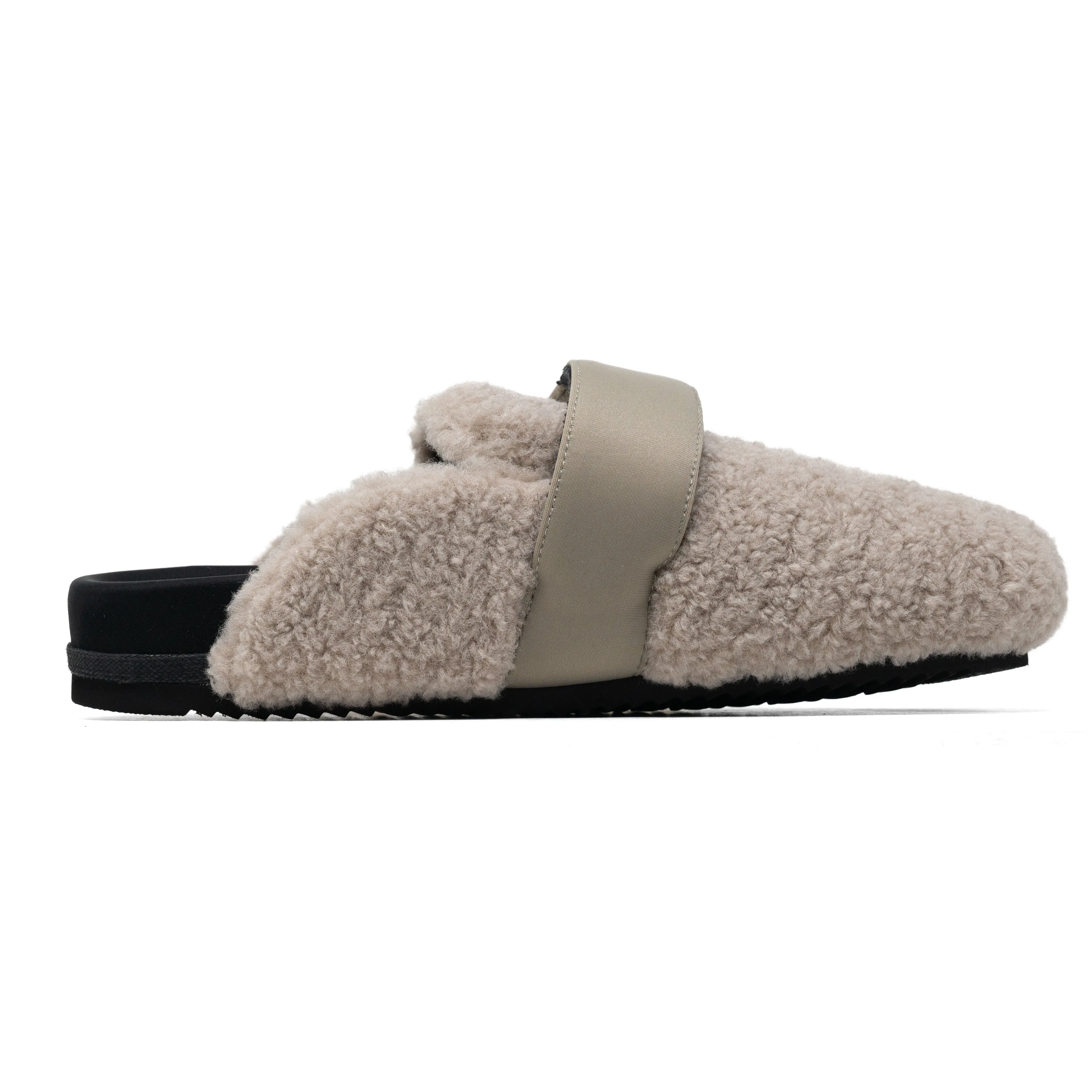 ROAM FUZZY LOAFER MULE CEMENT FAUX SHEARLING