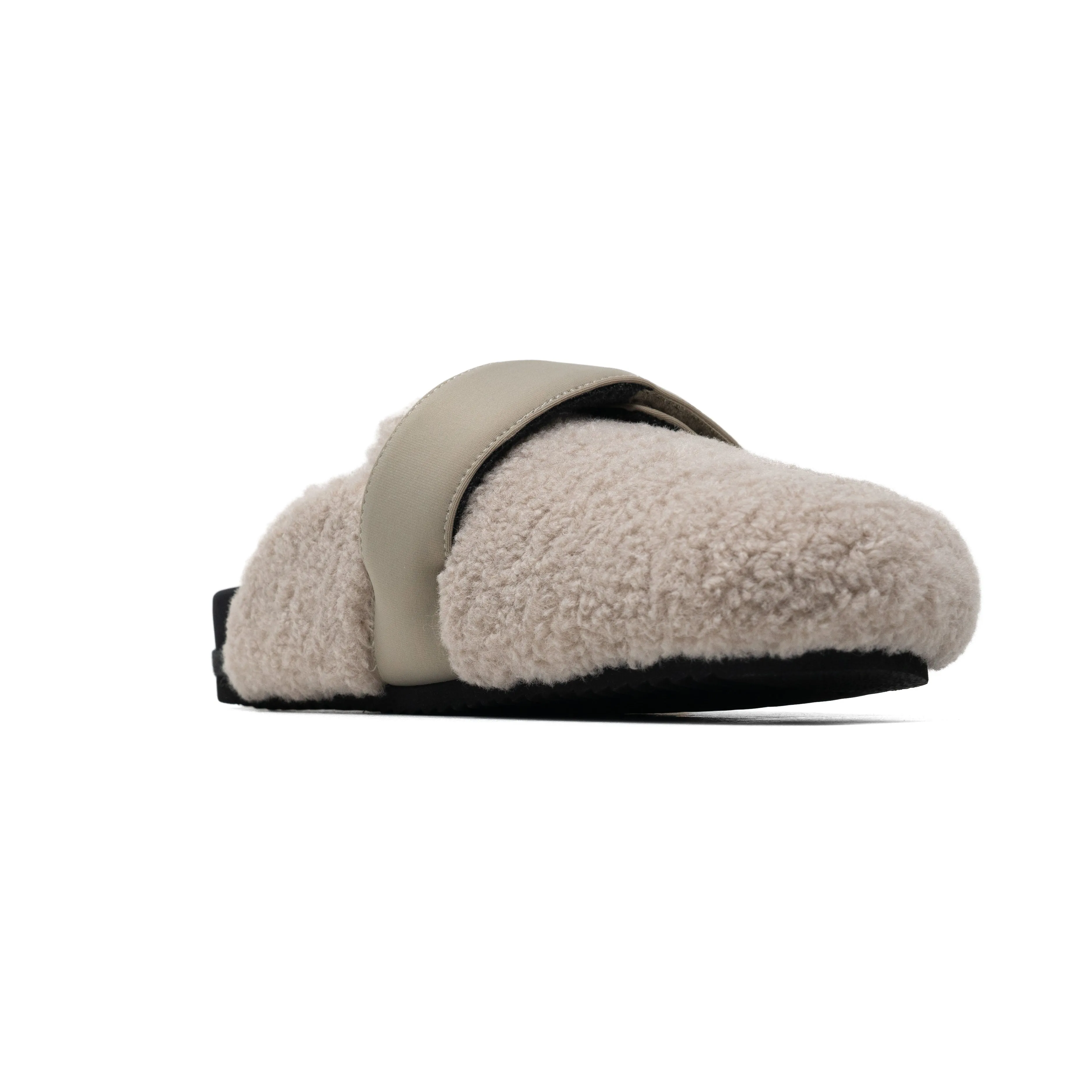 ROAM FUZZY LOAFER MULE CEMENT FAUX SHEARLING