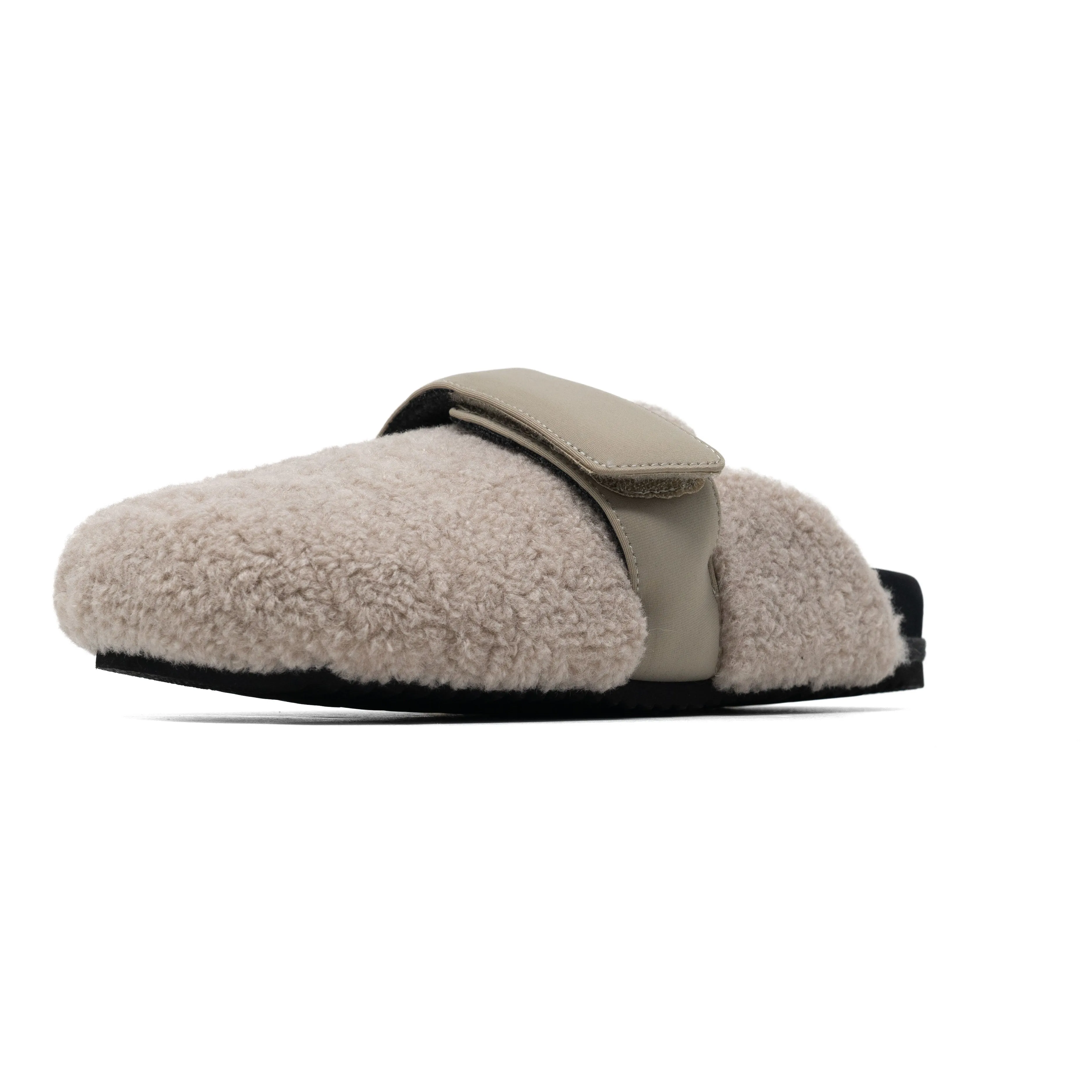 ROAM FUZZY LOAFER MULE CEMENT FAUX SHEARLING