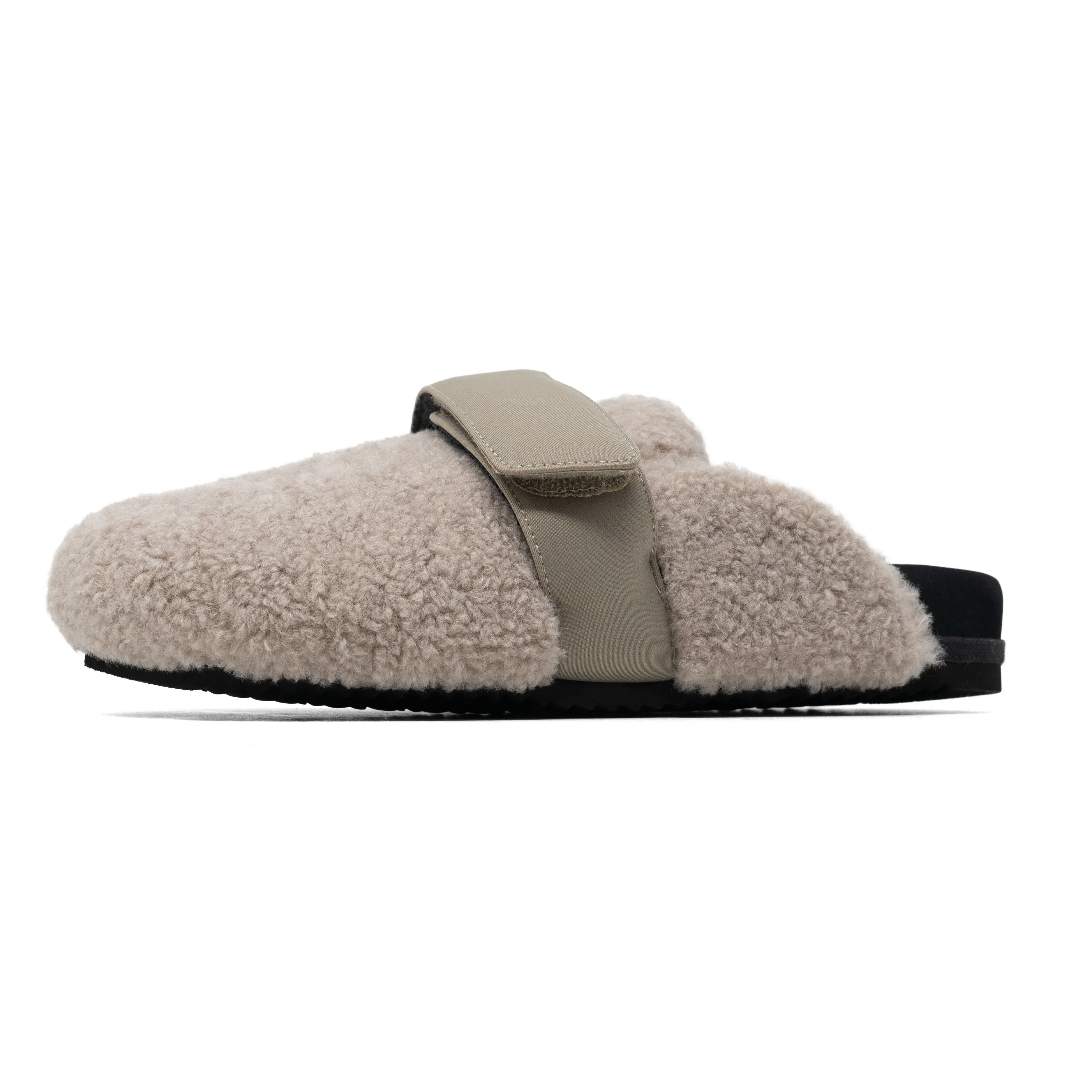 ROAM FUZZY LOAFER MULE CEMENT FAUX SHEARLING