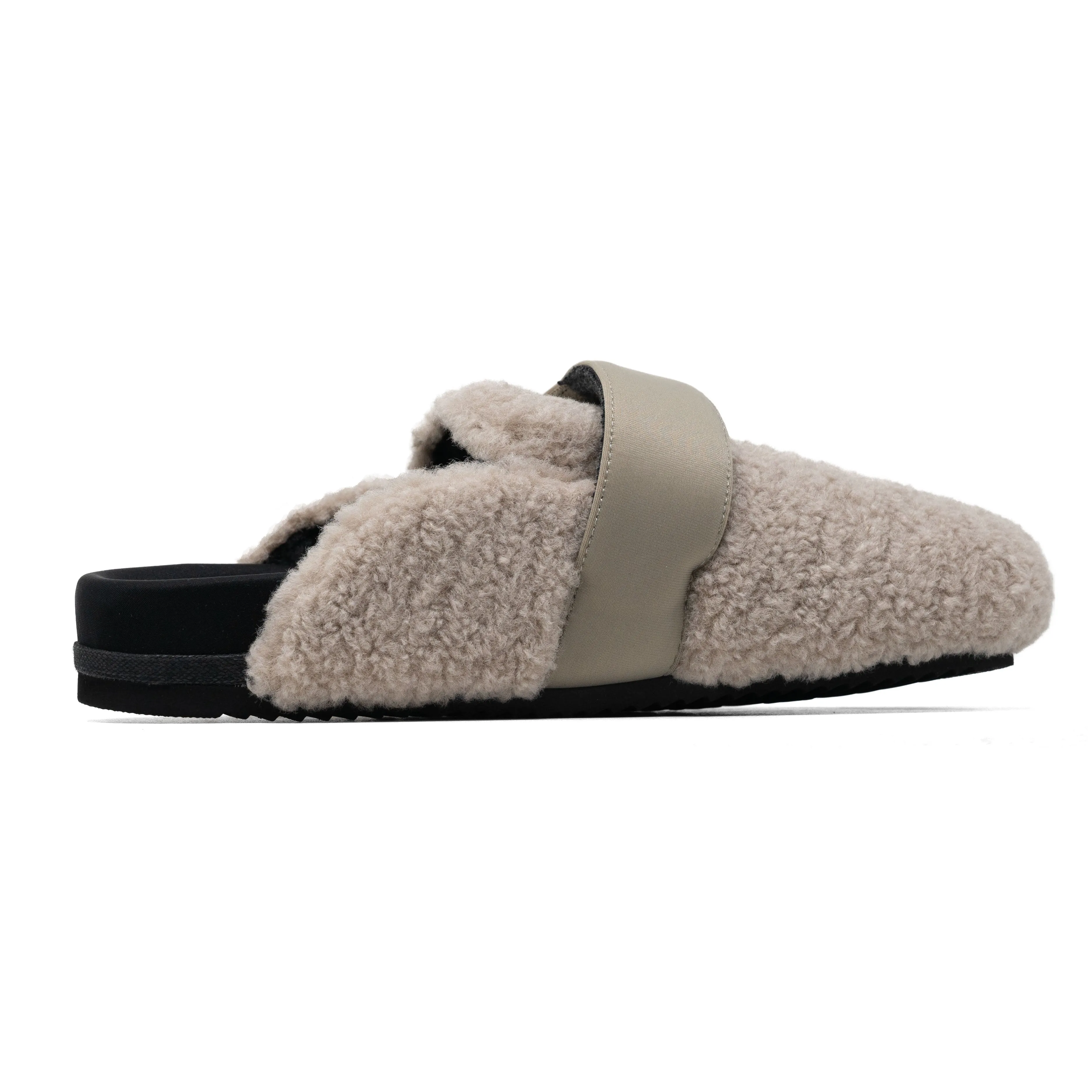 ROAM FUZZY LOAFER MULE CEMENT FAUX SHEARLING