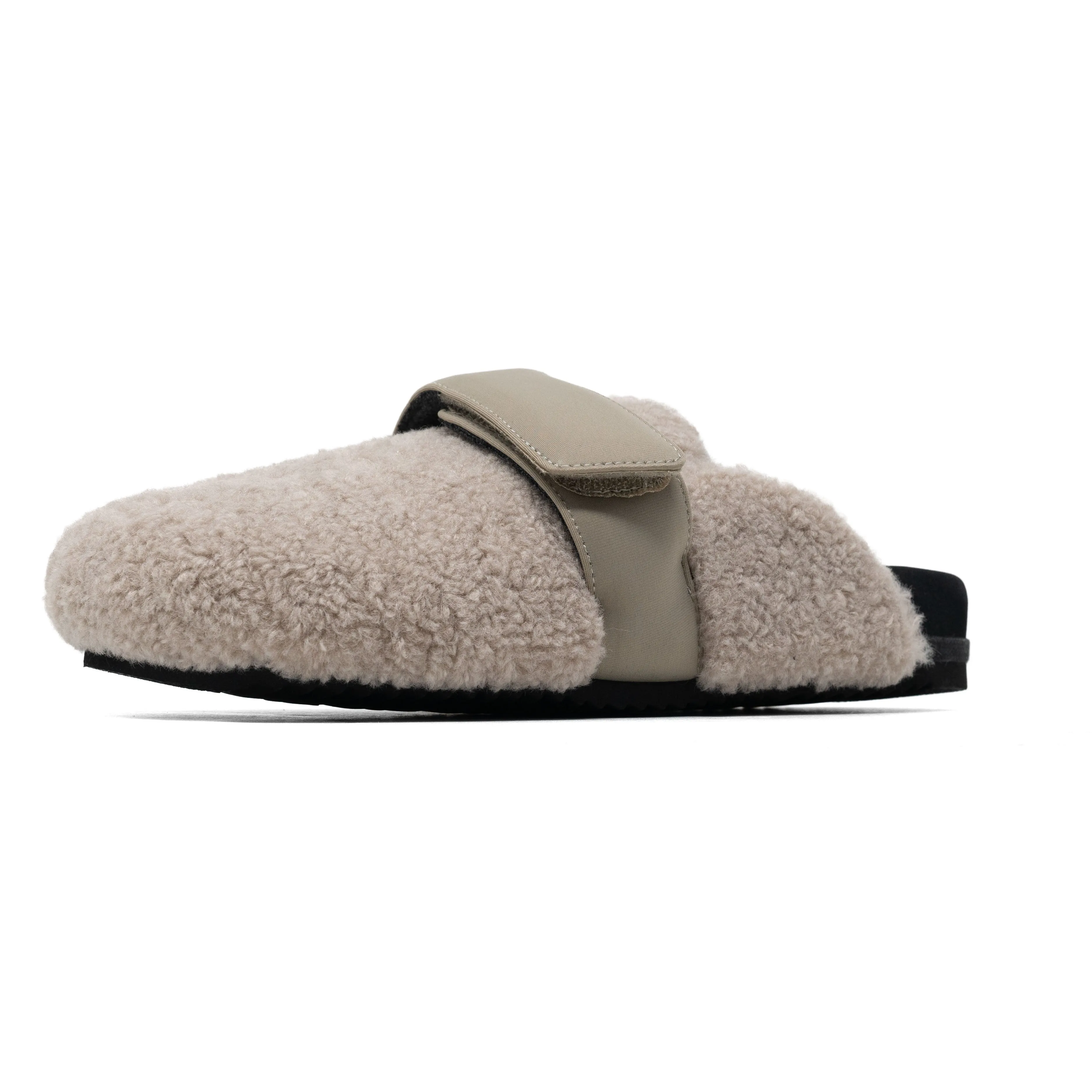 ROAM FUZZY LOAFER MULE CEMENT FAUX SHEARLING