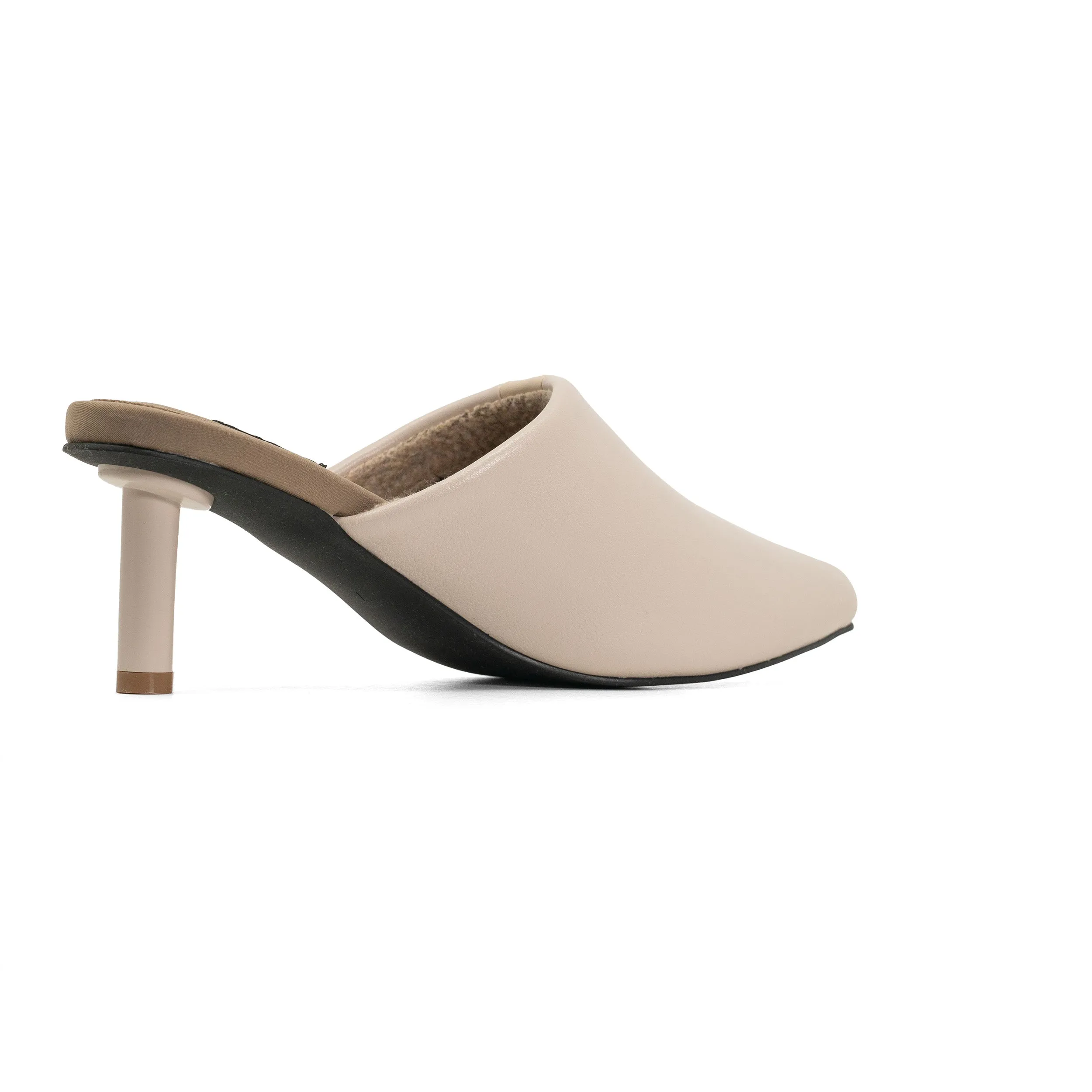 ROAM STRIPE HEEL CEMENT & CREAM VEGAN LEATHER