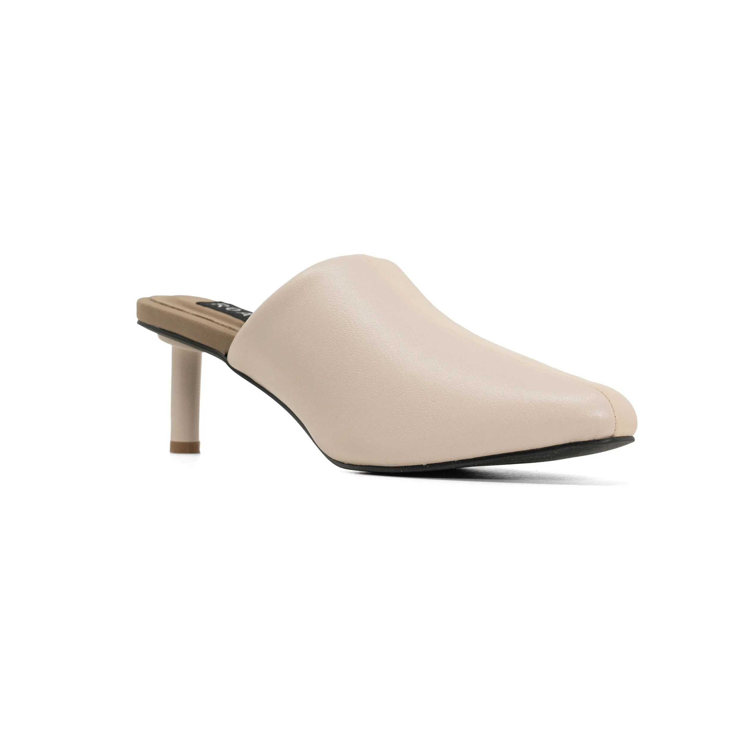 ROAM STRIPE HEEL CEMENT & CREAM VEGAN LEATHER