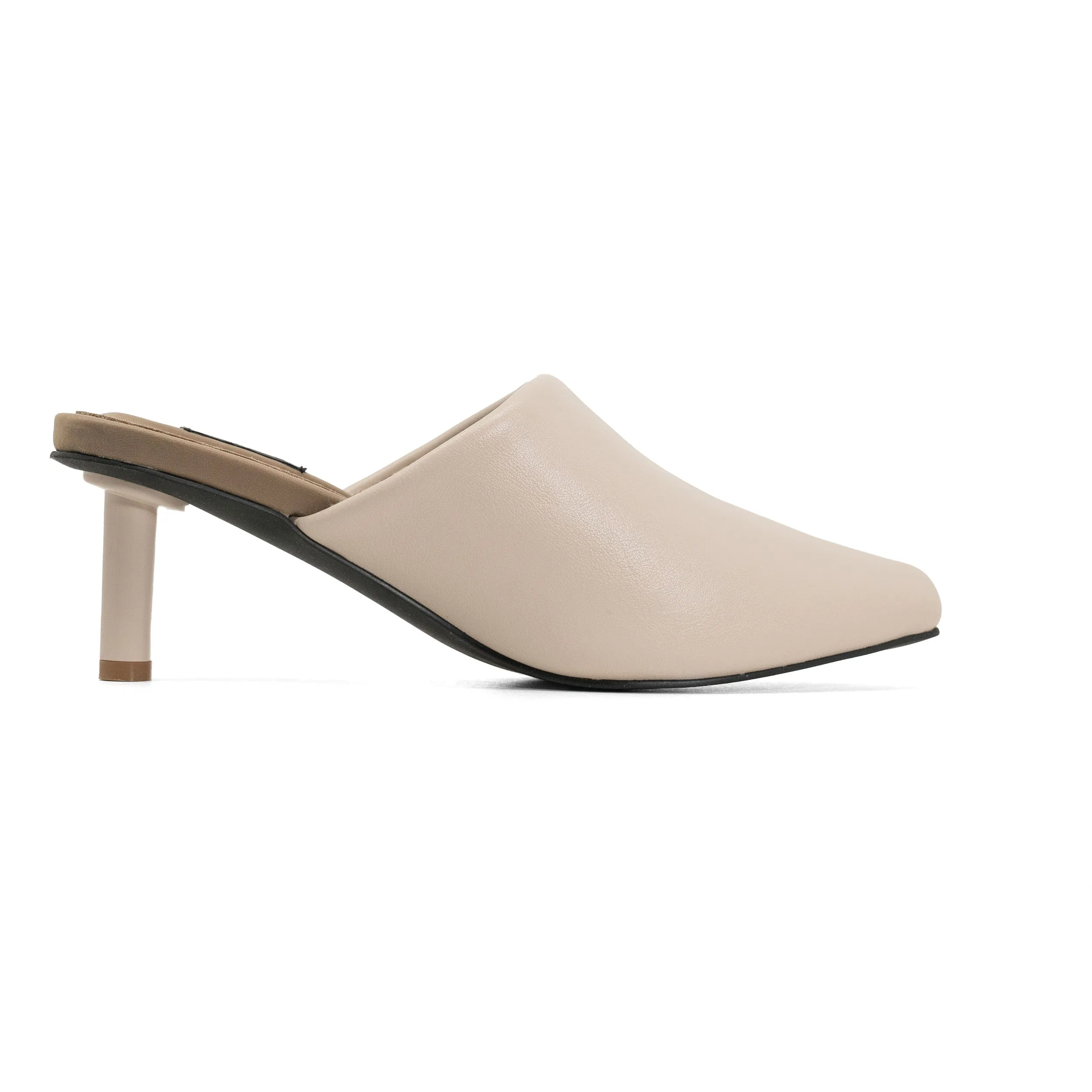 ROAM STRIPE HEEL CEMENT & CREAM VEGAN LEATHER