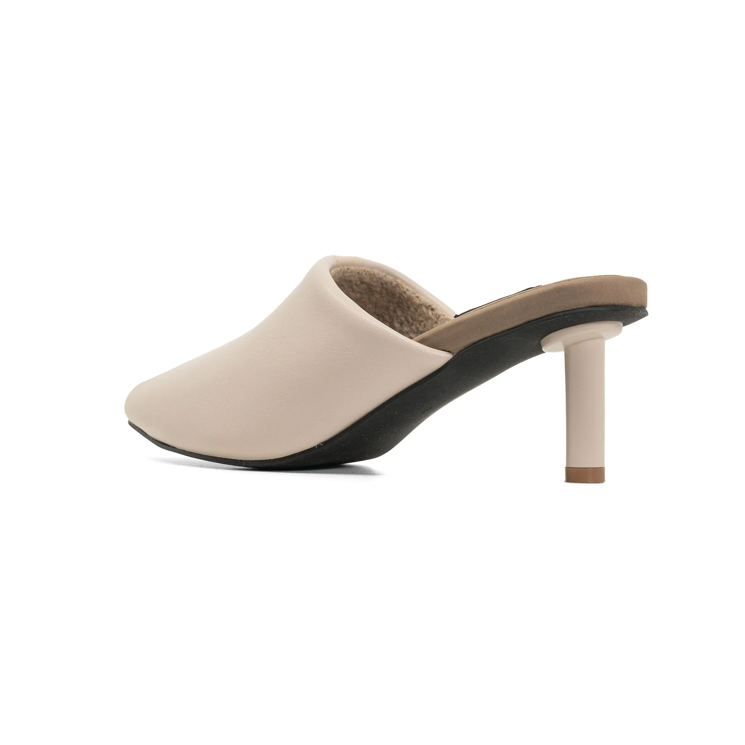 ROAM STRIPE HEEL CEMENT & CREAM VEGAN LEATHER