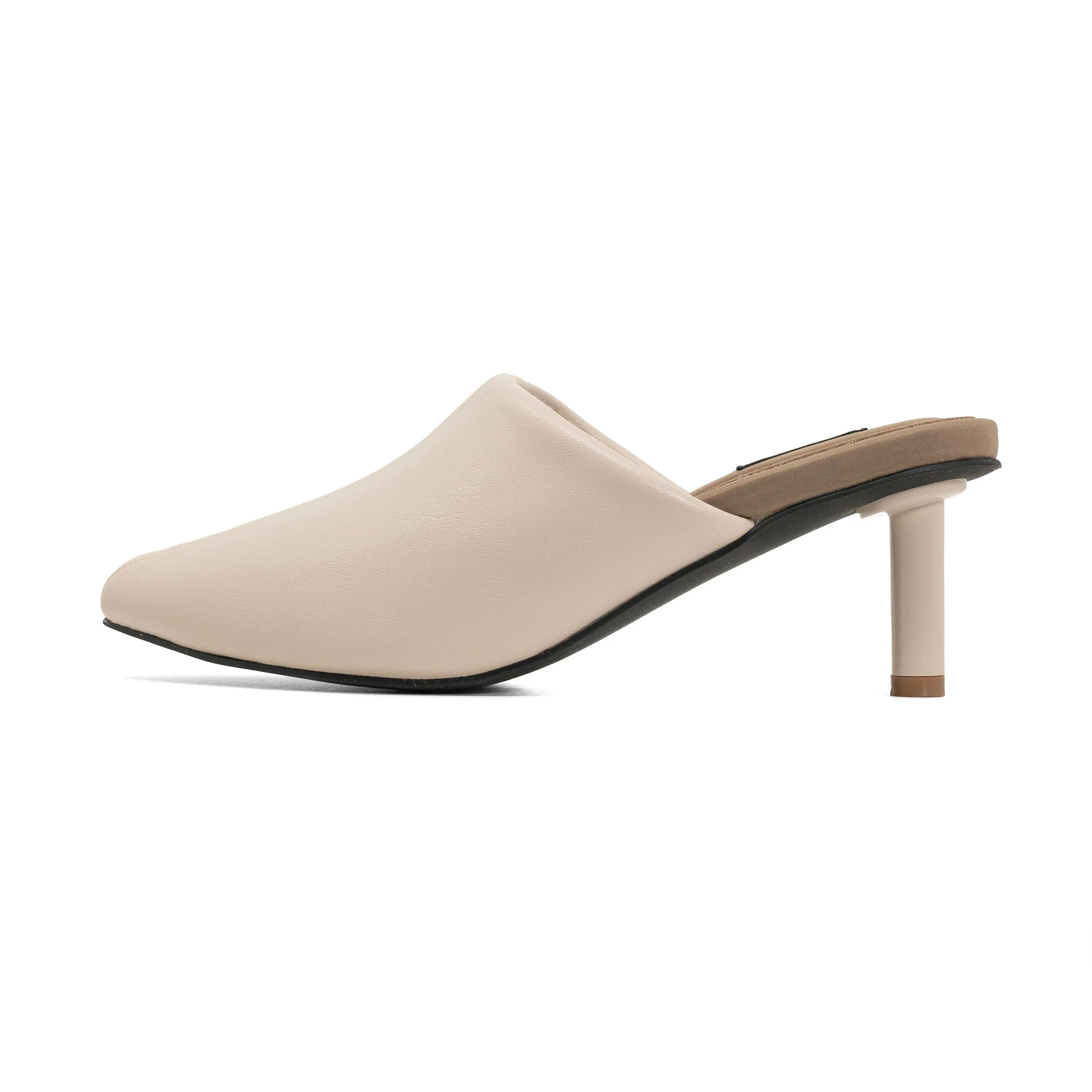 ROAM STRIPE HEEL CEMENT & CREAM VEGAN LEATHER