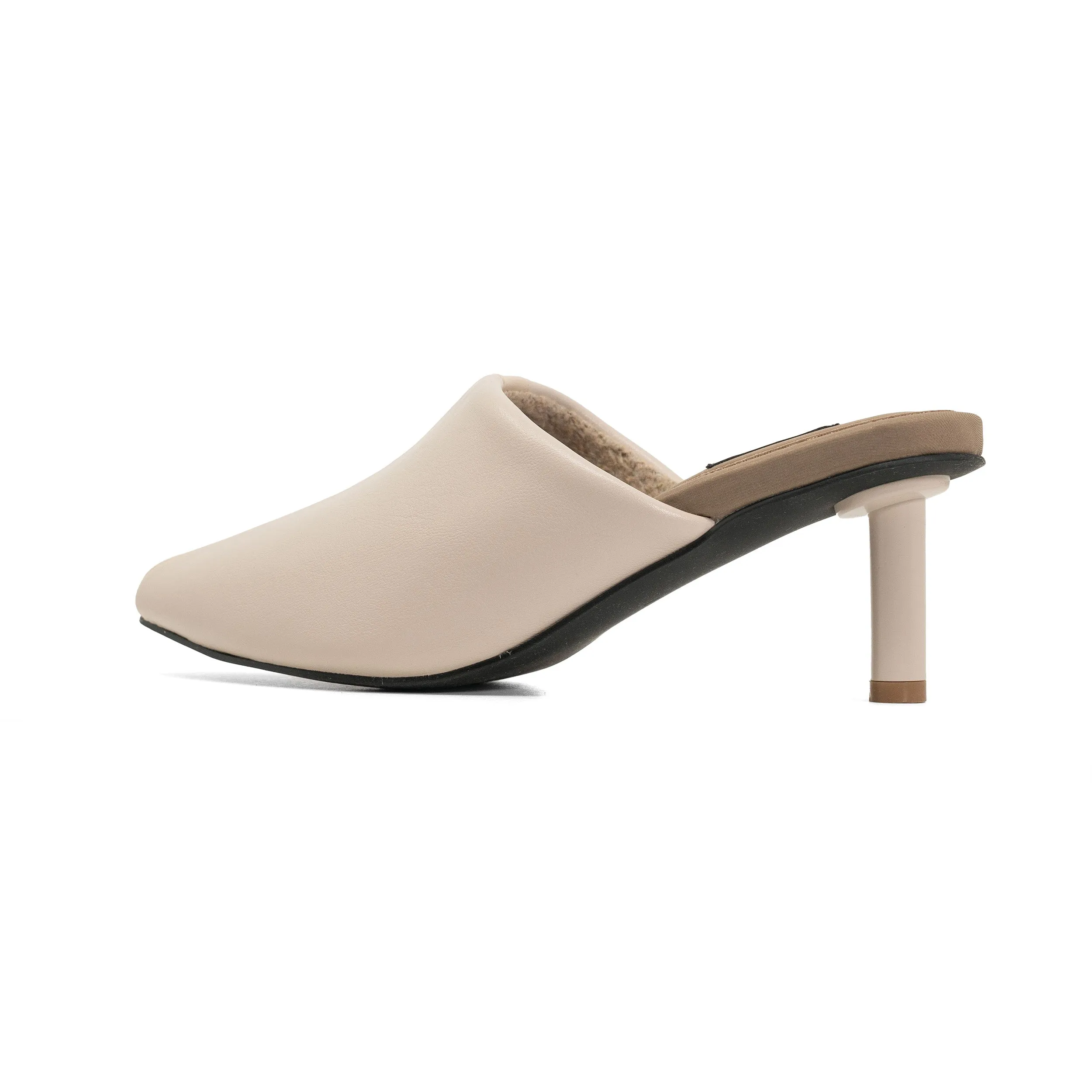 ROAM STRIPE HEEL CEMENT & CREAM VEGAN LEATHER