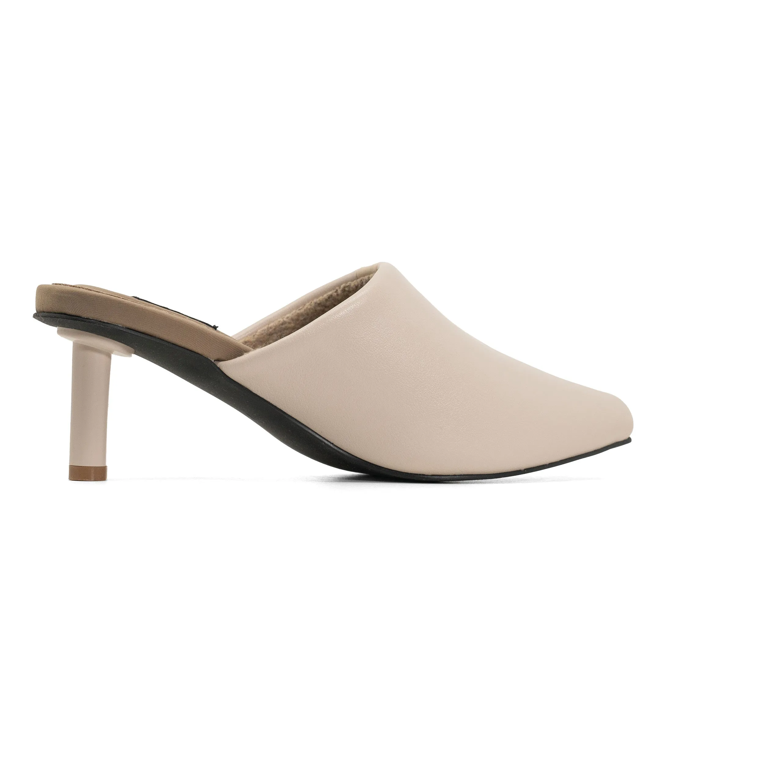 ROAM STRIPE HEEL CEMENT & CREAM VEGAN LEATHER