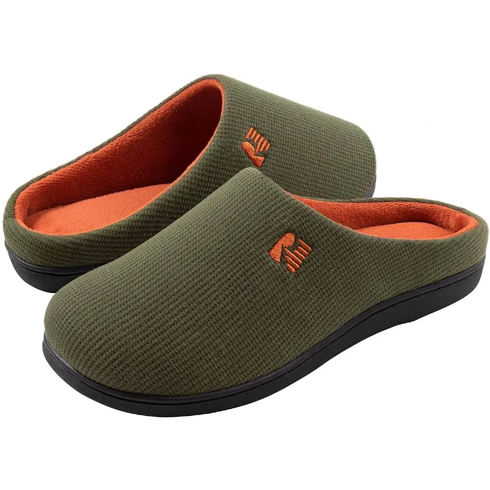 RockDove Men's Original Two-Tone Memory Foam Slipper | Multiple Colors