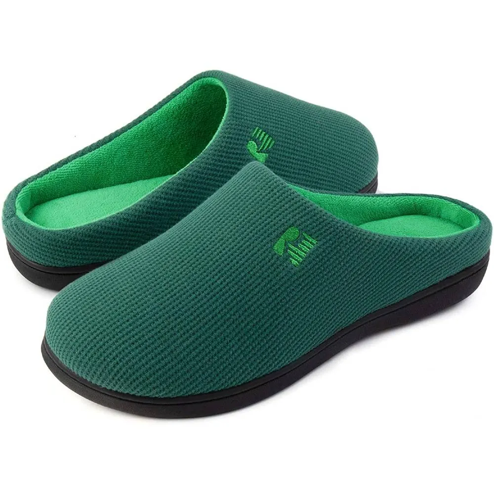 RockDove Men's Original Two-Tone Memory Foam Slipper | Multiple Colors