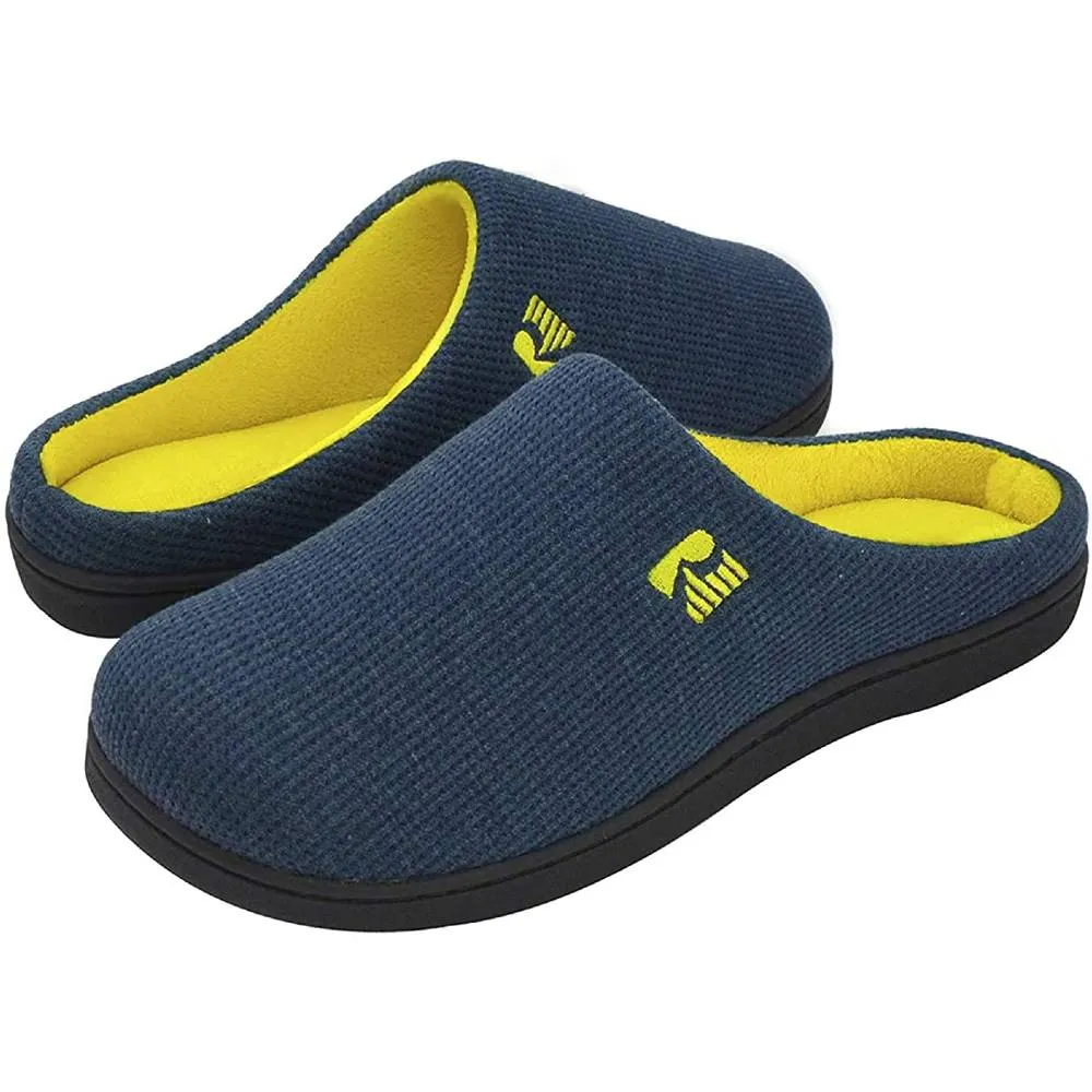 RockDove Men's Original Two-Tone Memory Foam Slipper | Multiple Colors