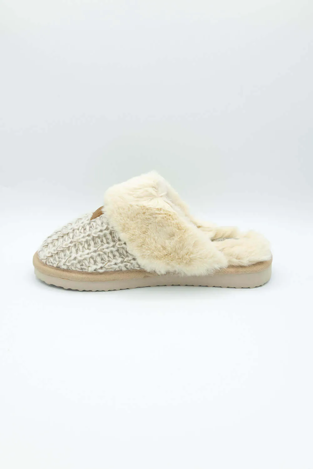 Simply Southern Open Slippers for Women in Tan | PP-02230SLIPPER-FLT-TAN