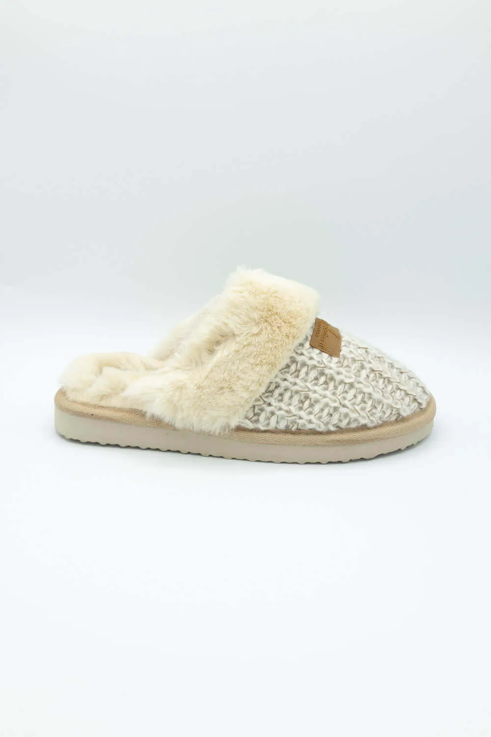 Simply Southern Open Slippers for Women in Tan | PP-02230SLIPPER-FLT-TAN