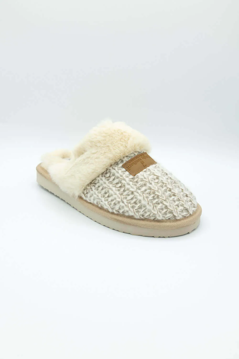 Simply Southern Open Slippers for Women in Tan | PP-02230SLIPPER-FLT-TAN