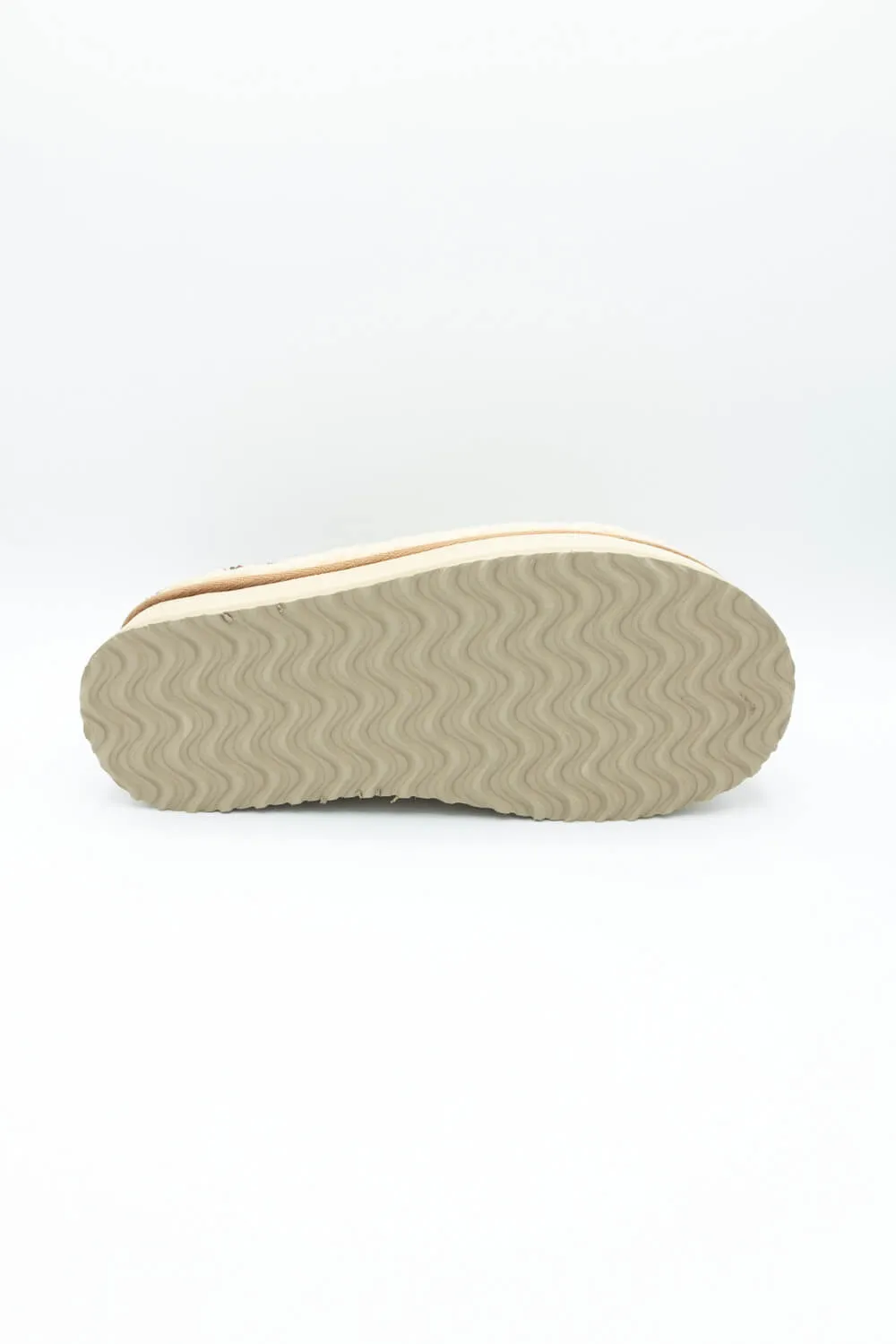 Simply Southern Platform Sherpa Slippers for Women in Cream | PP-0024-SLIPPER-PLTFRM-CRM