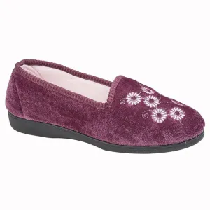 Sleepers LS309M Womens Embroidered Slipper