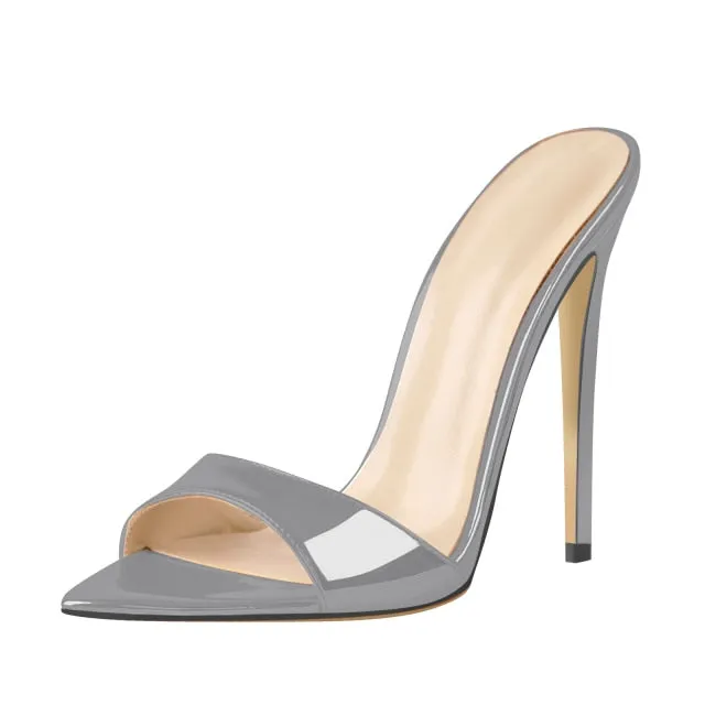Slip On Thin High Sandals Big Size  Classic Fashion Lady
