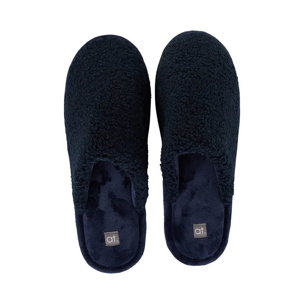 Slippers - Cosy Sherpa - Navy - Mens