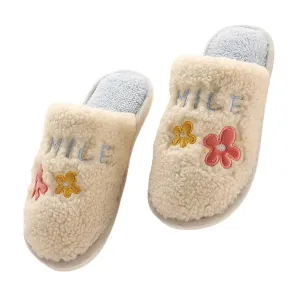 Smile Slippers Ivory