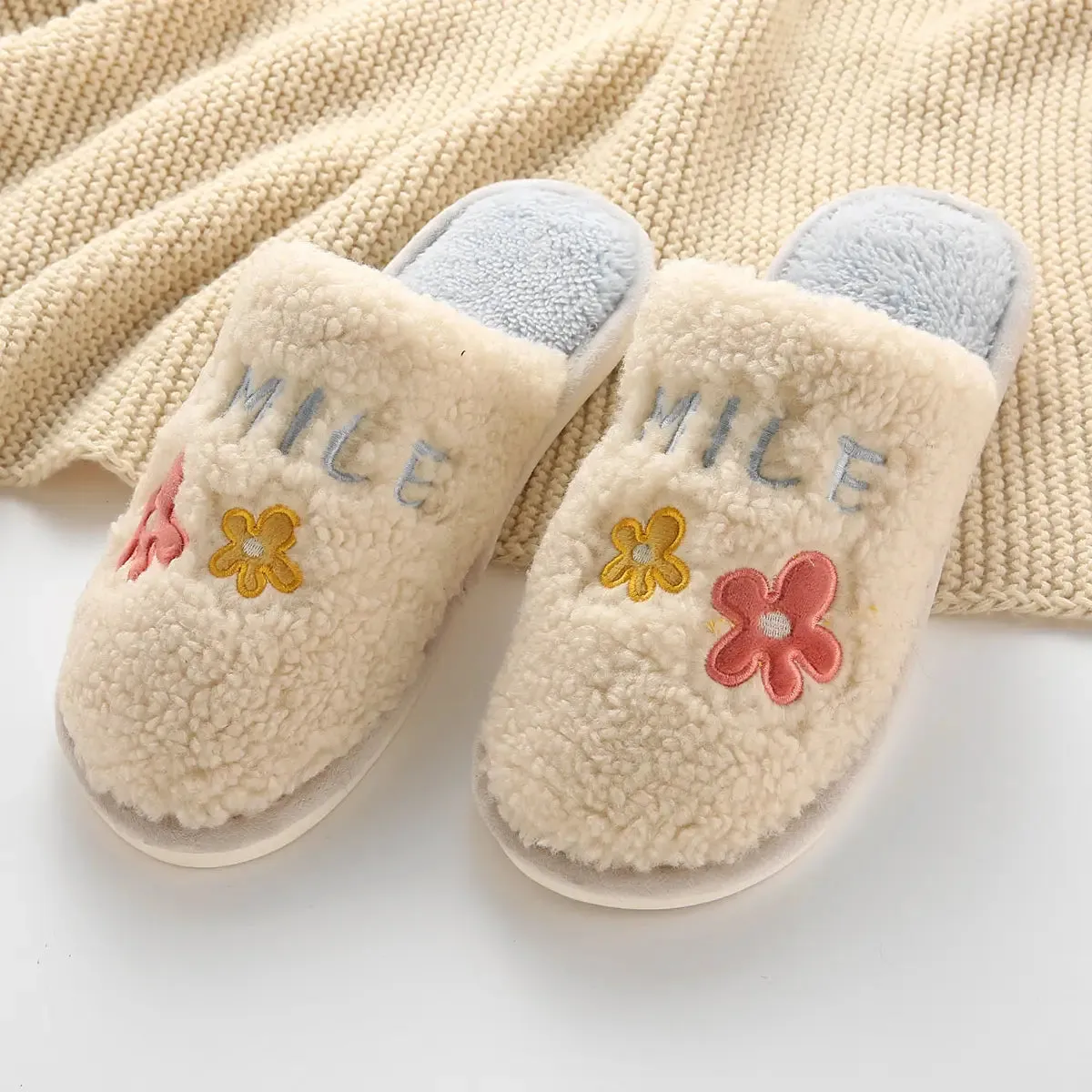 Smile Slippers Ivory