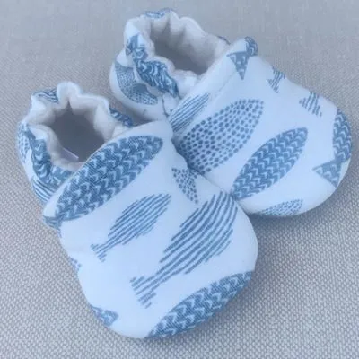 Snow and Arrow Cotton Knit Slippers - School of Fish