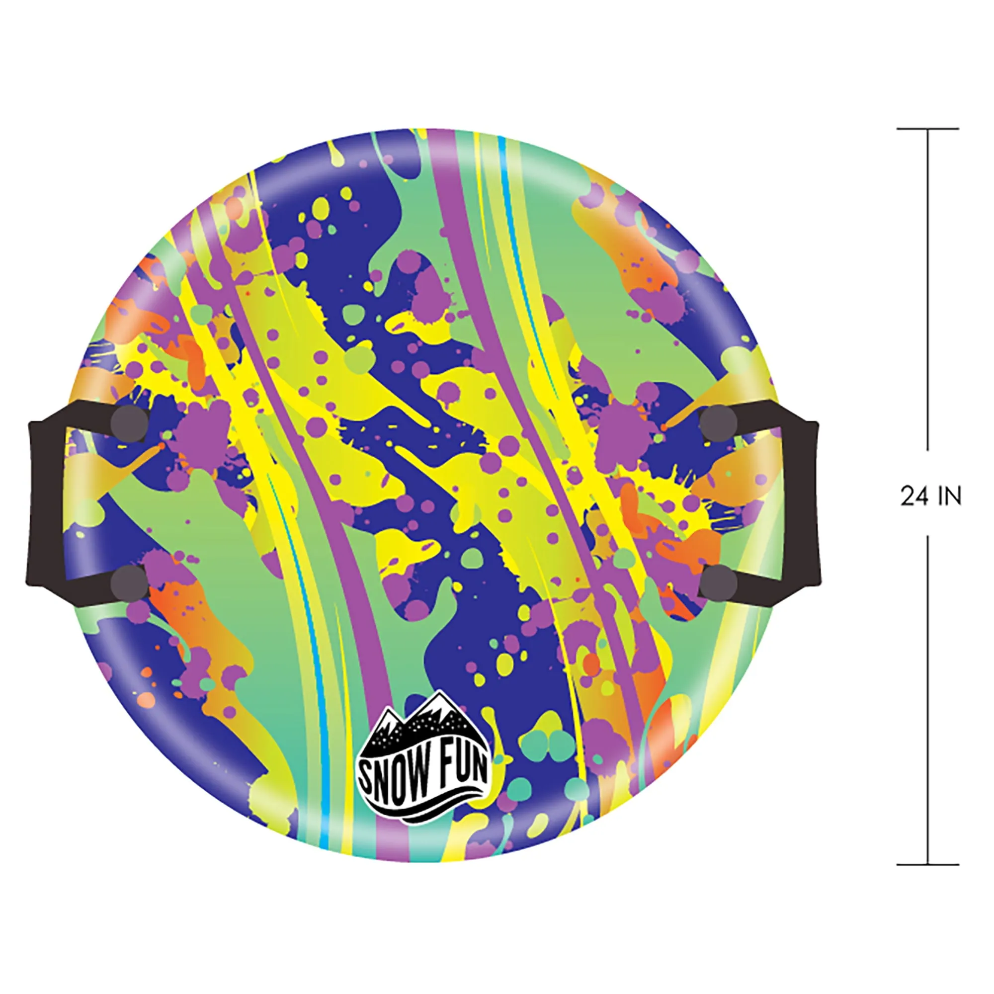 SNOWFUN Foam Disc Sled: Splatter
