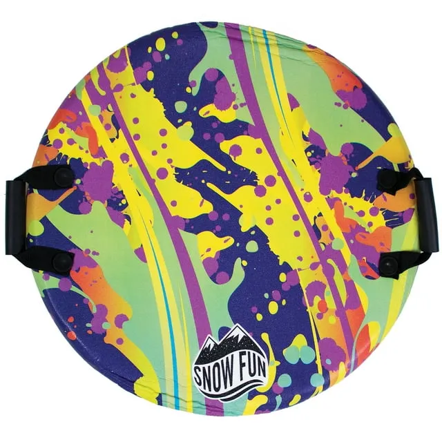 SNOWFUN Foam Disc Sled: Splatter