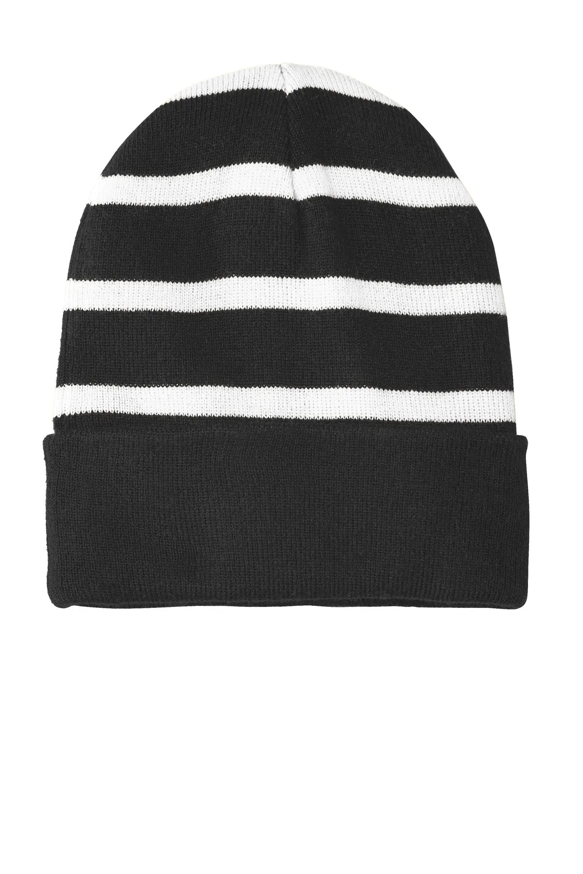 Sport-Tek¨ Striped Beanie with Solid Band. STC31