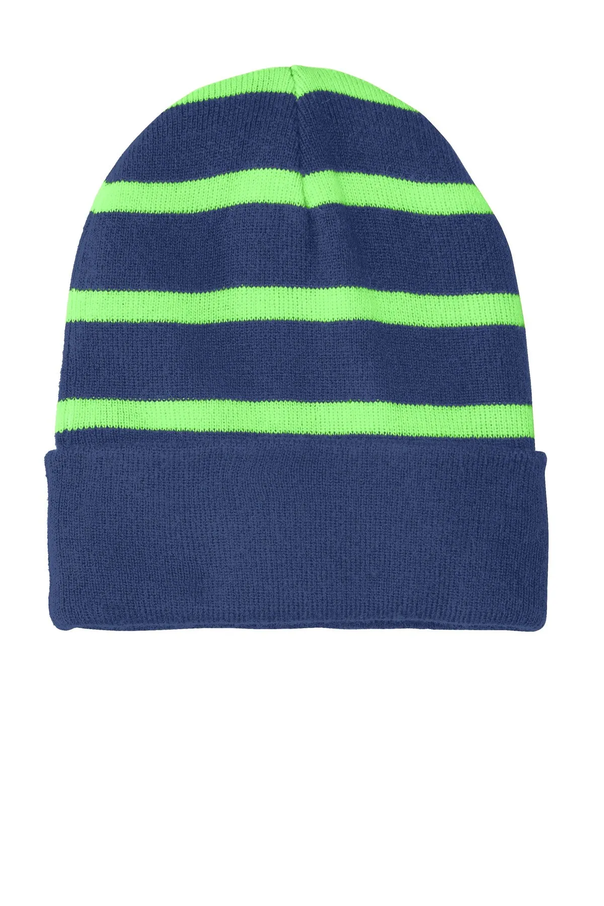 Sport-Tek¨ Striped Beanie with Solid Band. STC31