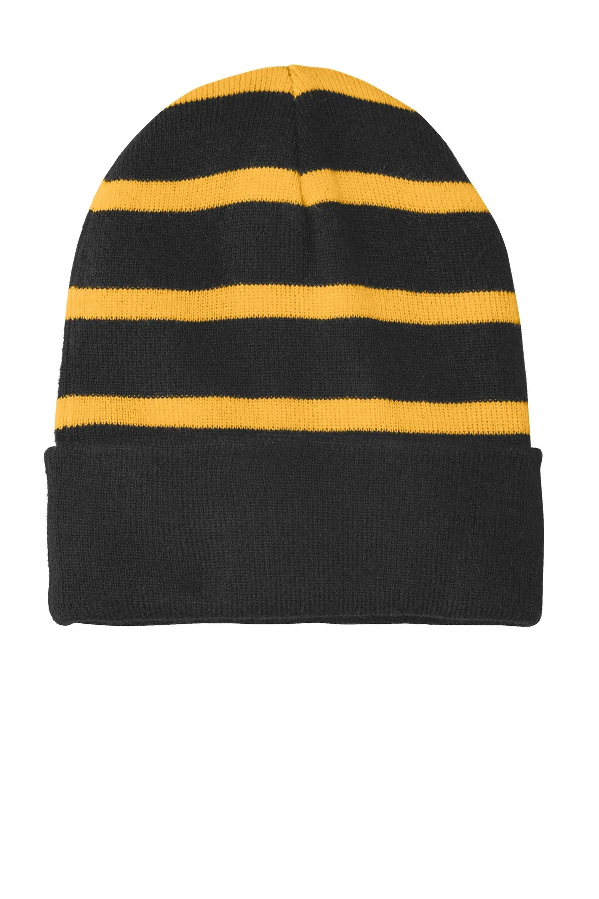Sport-Tek¨ Striped Beanie with Solid Band. STC31
