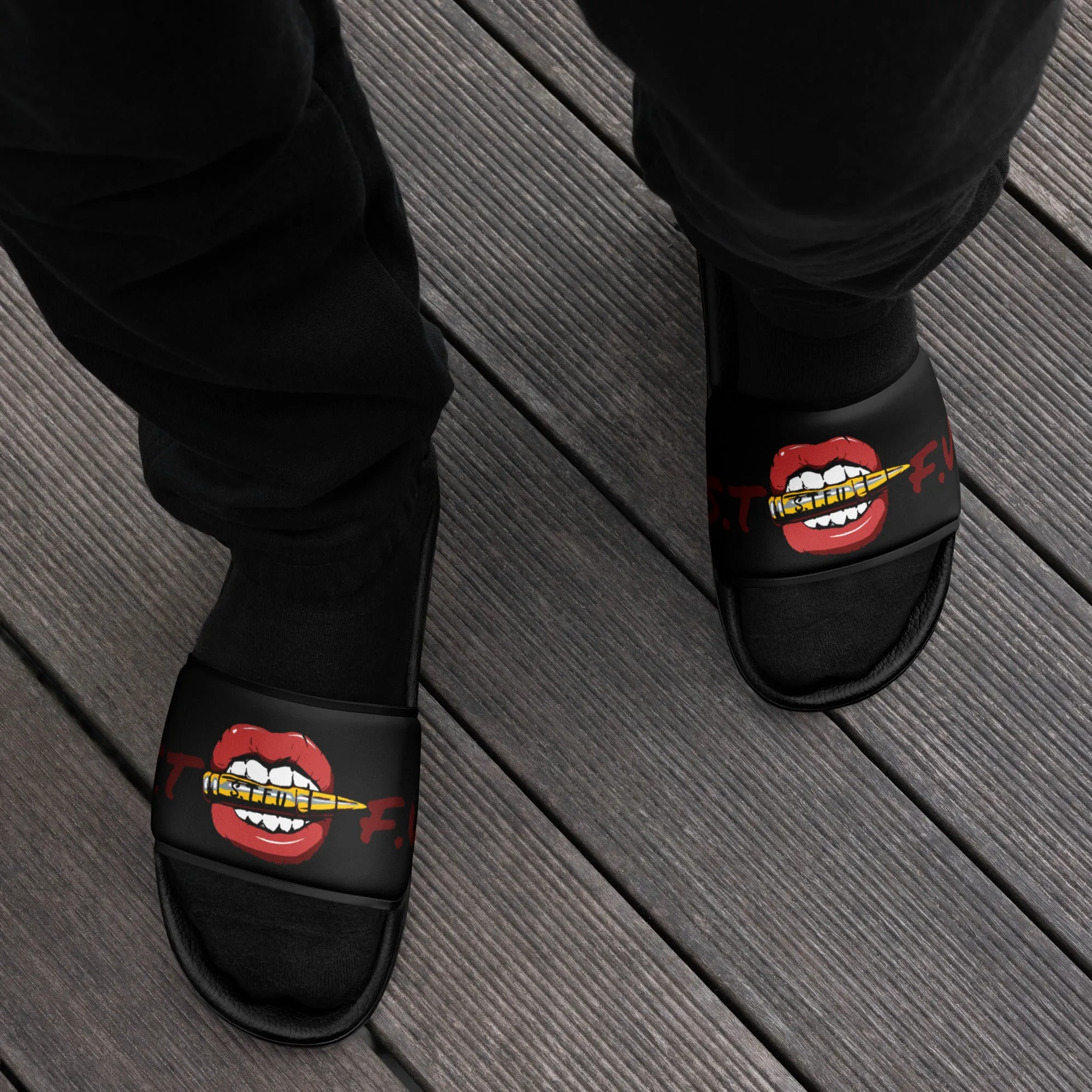 STFU Classic Logo Men’s slides - Black