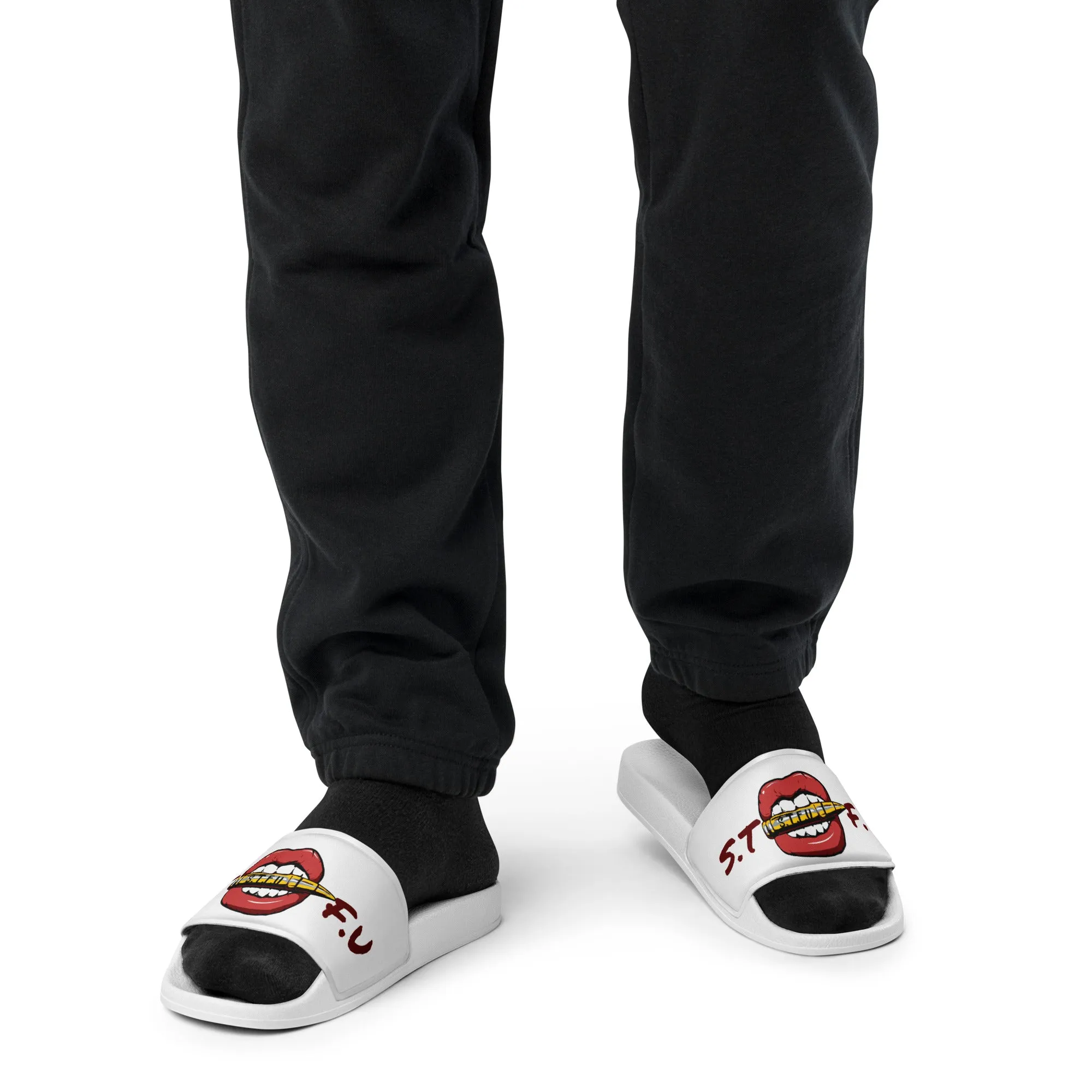 STFU Classic Logo Men’s slides - White