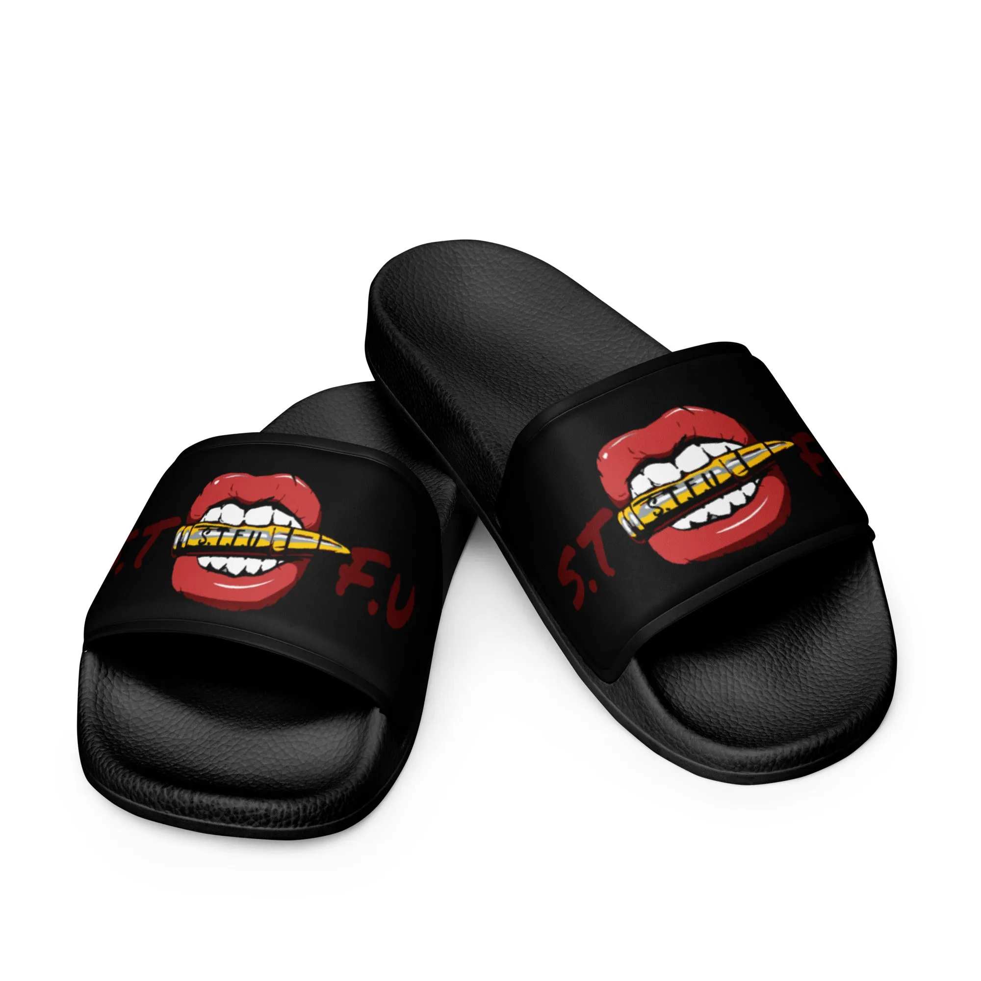 STFU Classic Logo Women's slides - Black