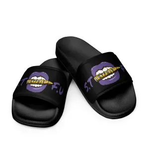 STFU Electric Purple Men’s slides - Black