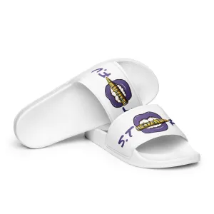 STFU Electric Purple Men’s slides - White