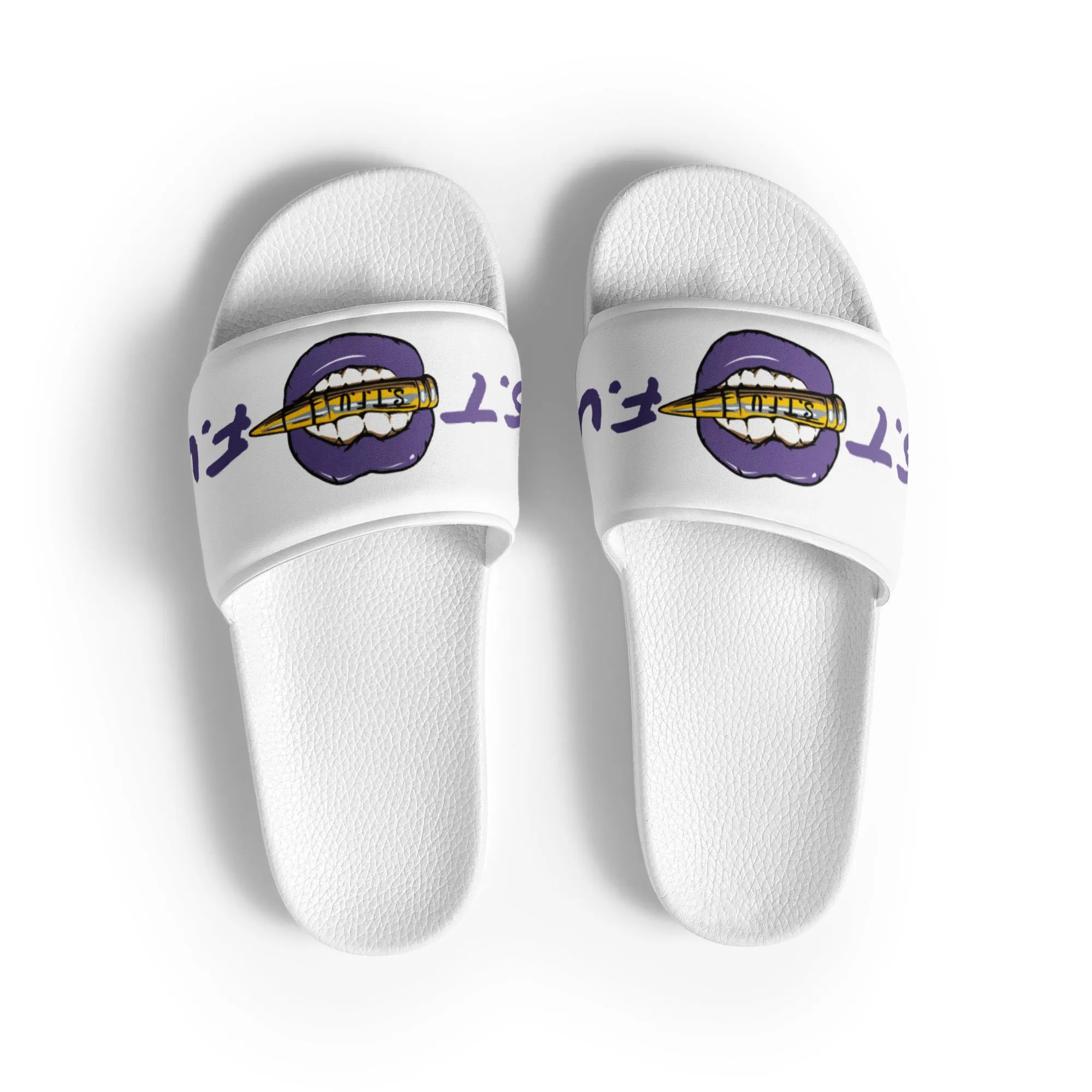 STFU Electric Purple Men’s slides - White