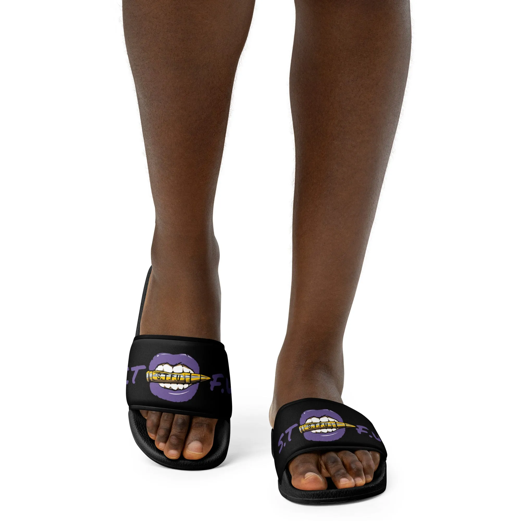 STFU Electric Purple Women's slides - Black
