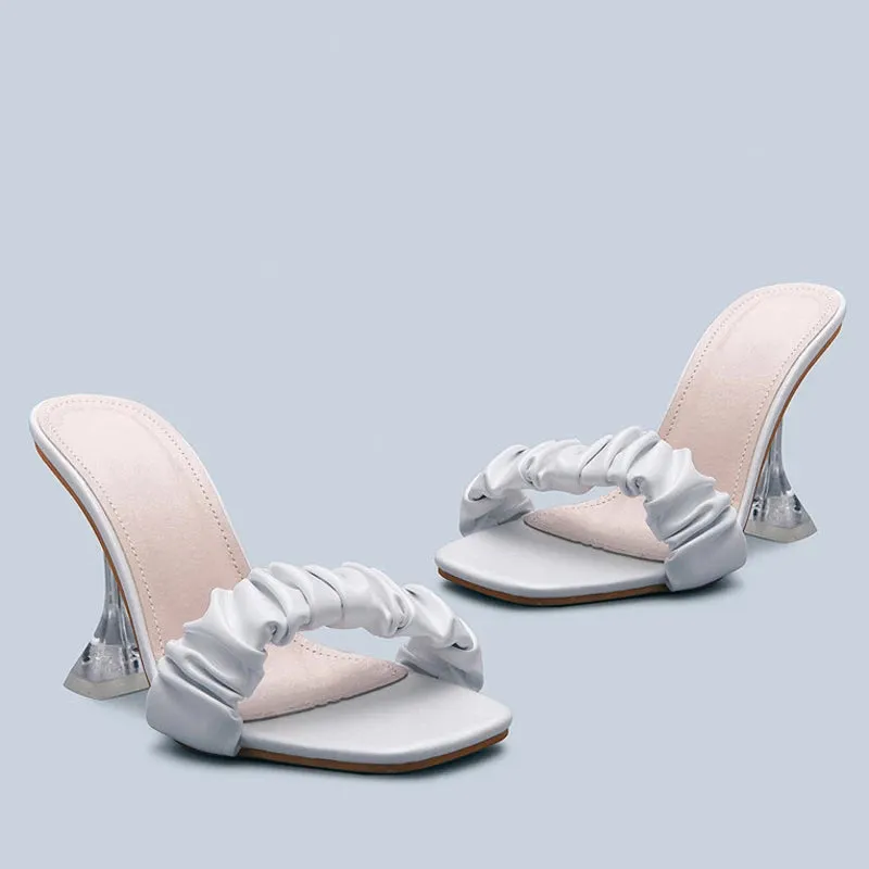 Strange Style Women Slippers Square Open Toe Slippers
