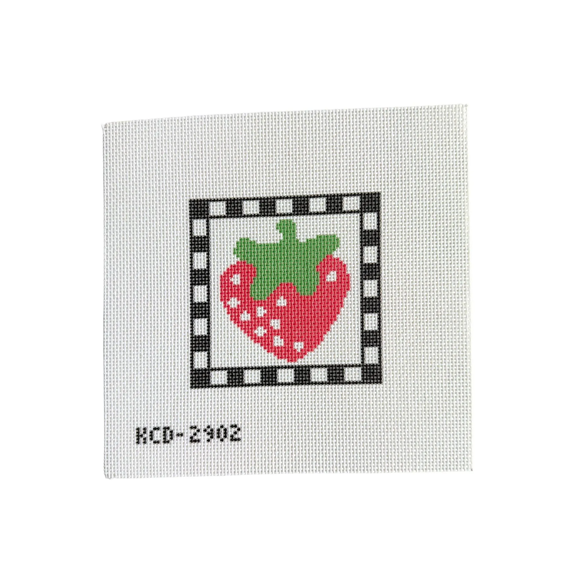 Strawberry Square Printed Canvas