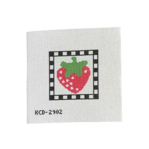 Strawberry Square Printed Canvas