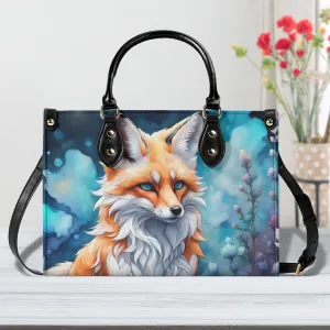 Stunning Winter Fox Luxury Womens Vegan Leather Handbag