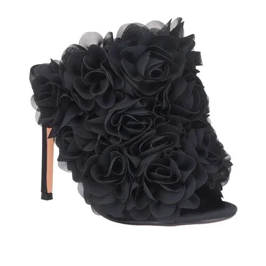 Suede Flower Slippers