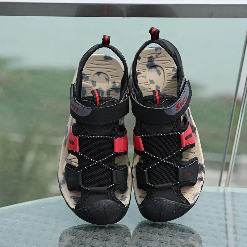 Summer Men's Sandals Outdoor Cow Leather Anti-skid Sports and Leisure Lightweight Fashion Hiking Sandals