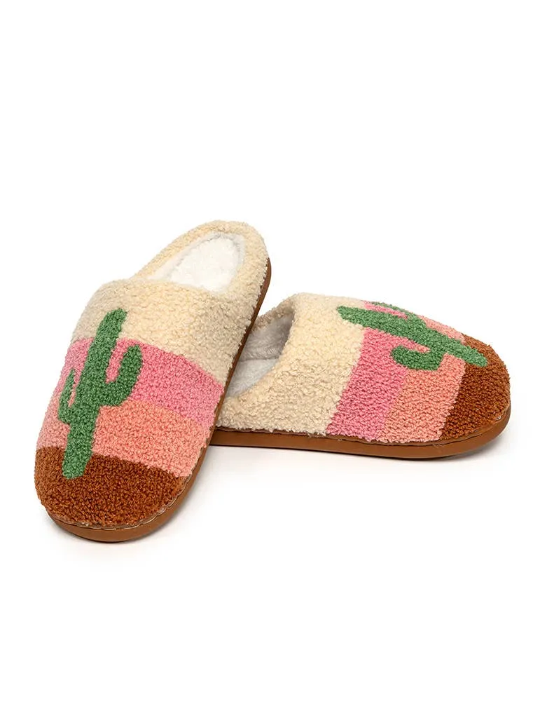 Sunset Cactus Slippers