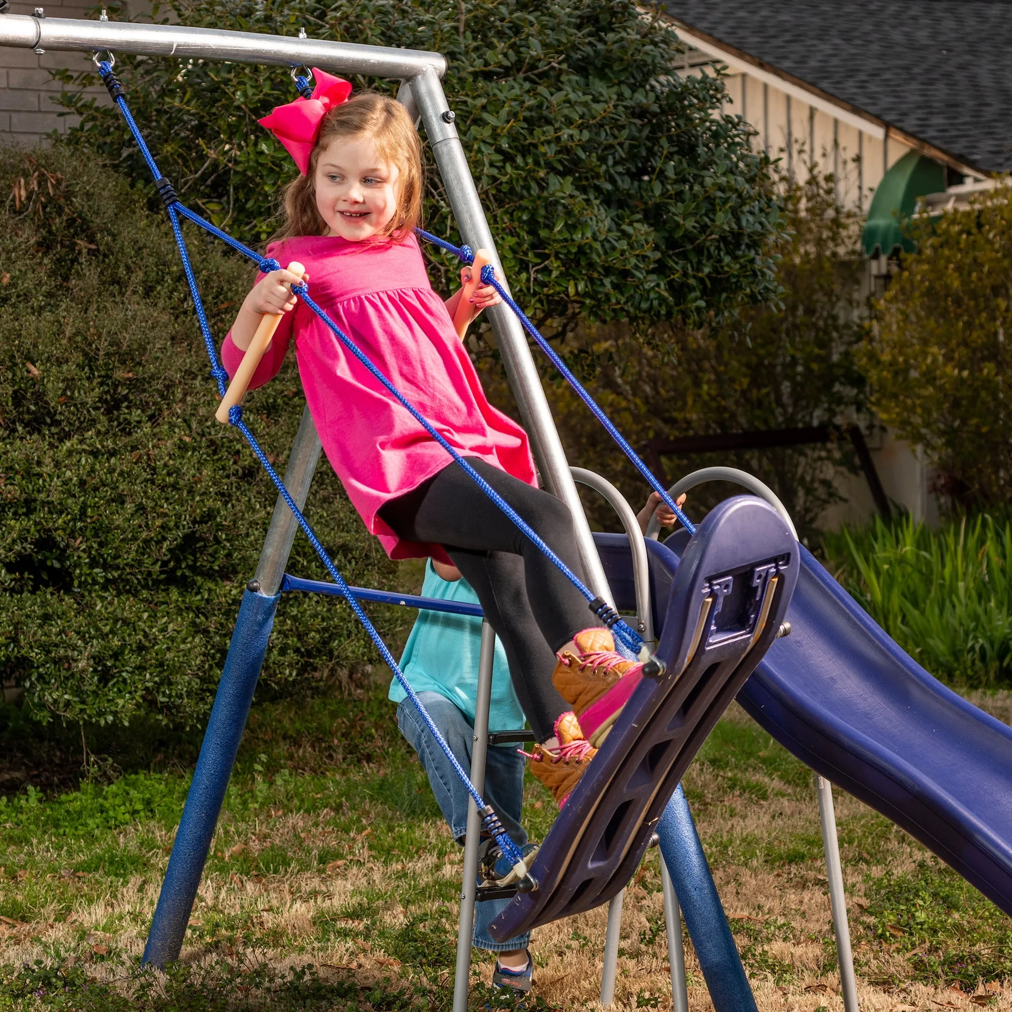 Surf n Swingin Swing Set - Galvanized