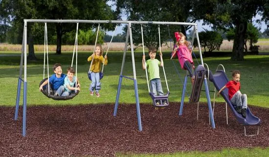 Surf n Swingin Swing Set - Galvanized